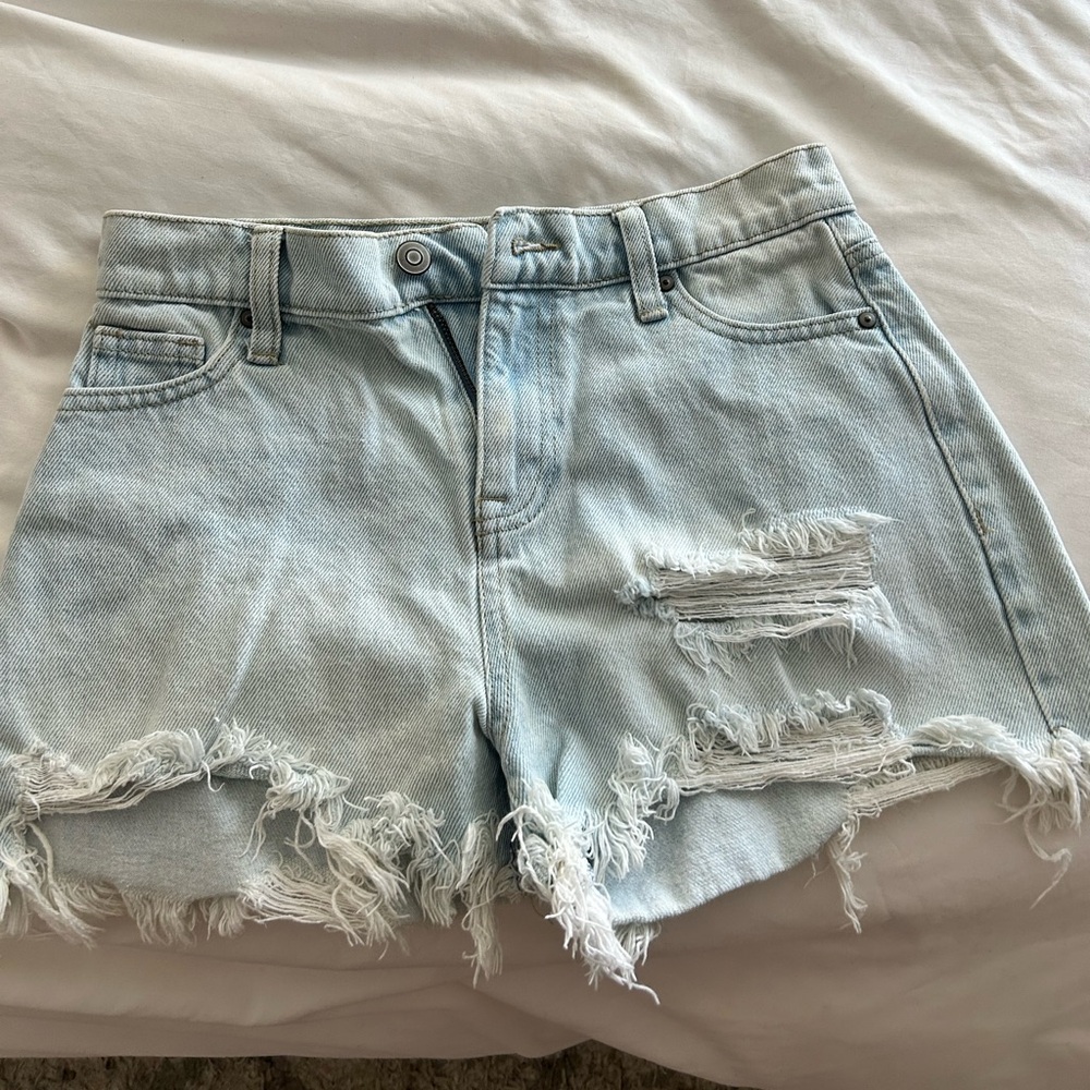 NOBO Blue Jean Shorts Distressed High-Waisted